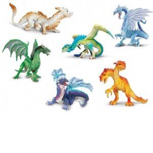 Safari Ltd Toys High Quality Lot of 11 Fantasy Dragons Collection, NEW